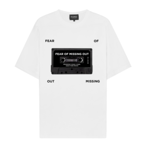 CASSETTE T-SHIRT/WHITE