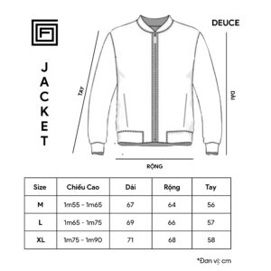 DEUCE ZIP JACKET/Black