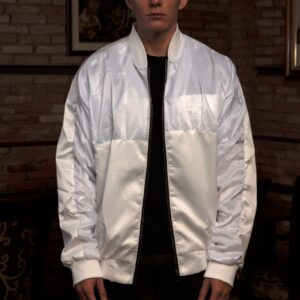 FOAM BOMBER JACKET/White