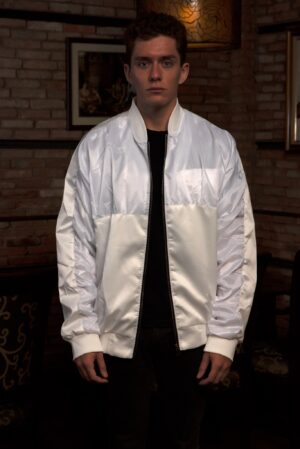 FOAM BOMBER JACKET/White