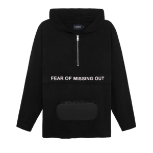 ANORAK HOODIE/White-Wording