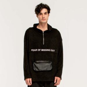 ANORAK HOODIE/White-Wording