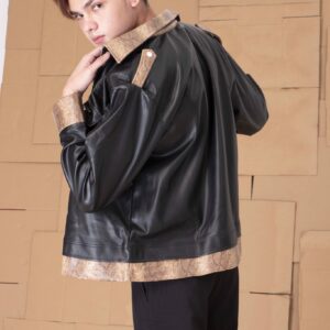 TWAIN LEATHERS JACKET/Snakeskin