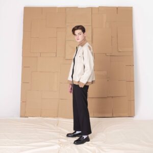 TWAIN LEATHERS JACKET/Beige