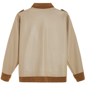 TWAIN LEATHERS JACKET/Beige