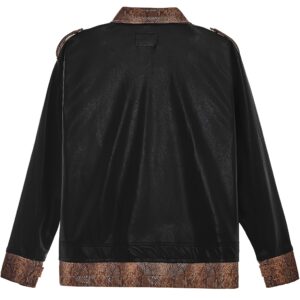 TWAIN LEATHERS JACKET/Snakeskin